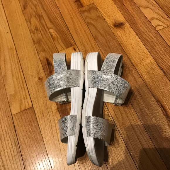 Respira Chunky Chrome Ankle Straps platform Mirror Metallic Shiny Outdoor Hiking - Picture 3 of 11